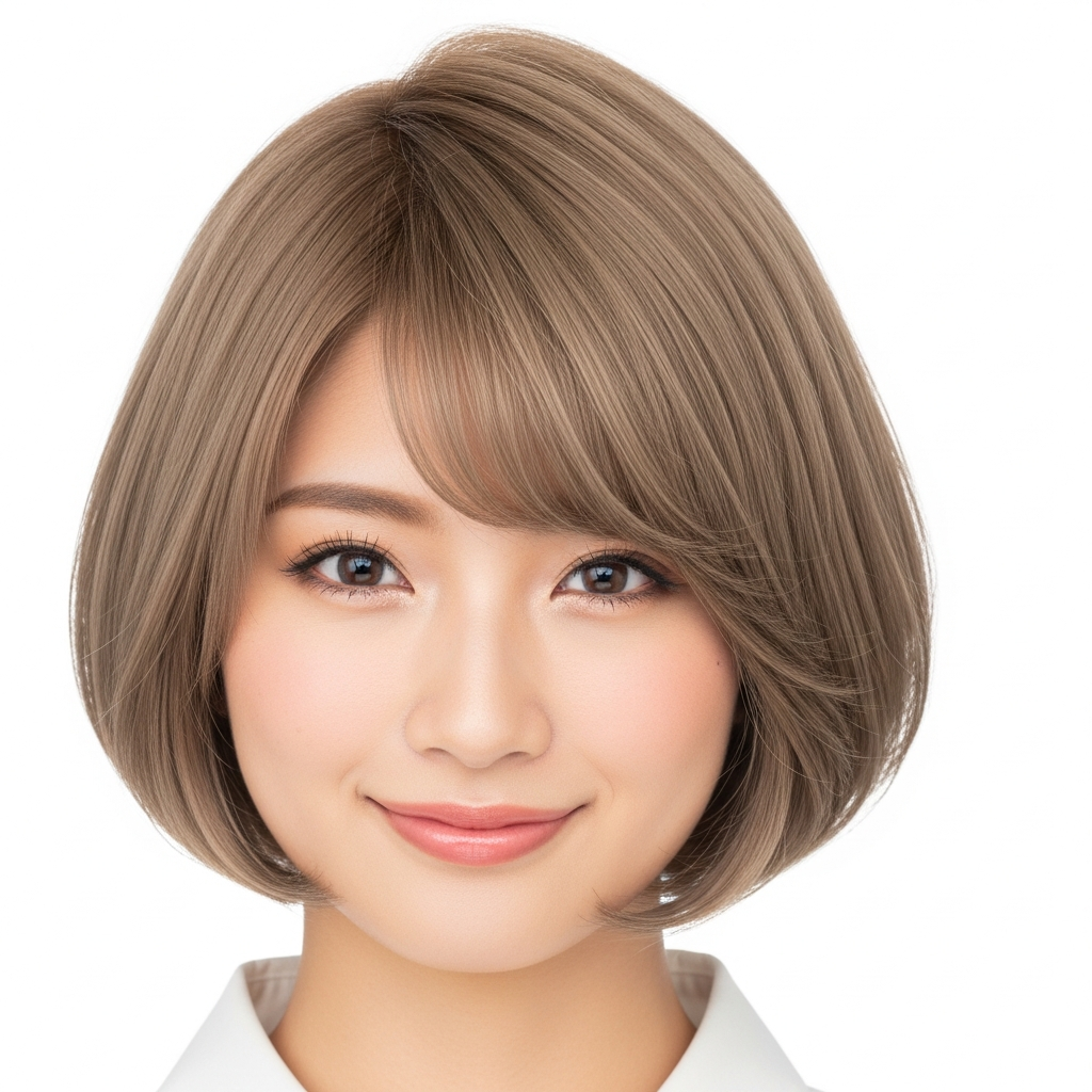 丸みショートボブ